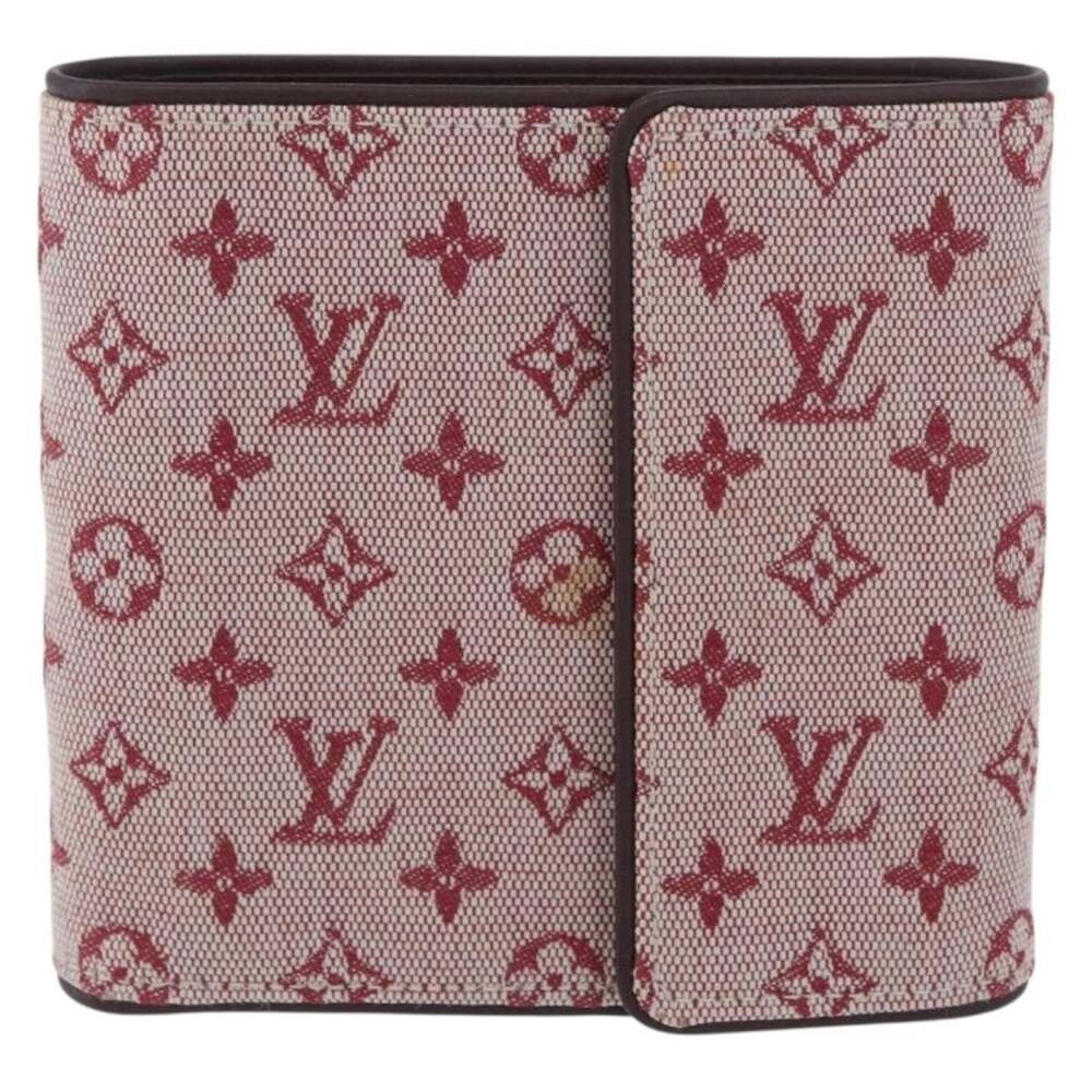 Louis Vuitton Mini Porte Billet Cartes Credit Monnaie Red Wallet